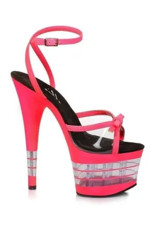 709-DEGREE Platform Sandal  | Clear Vinyl