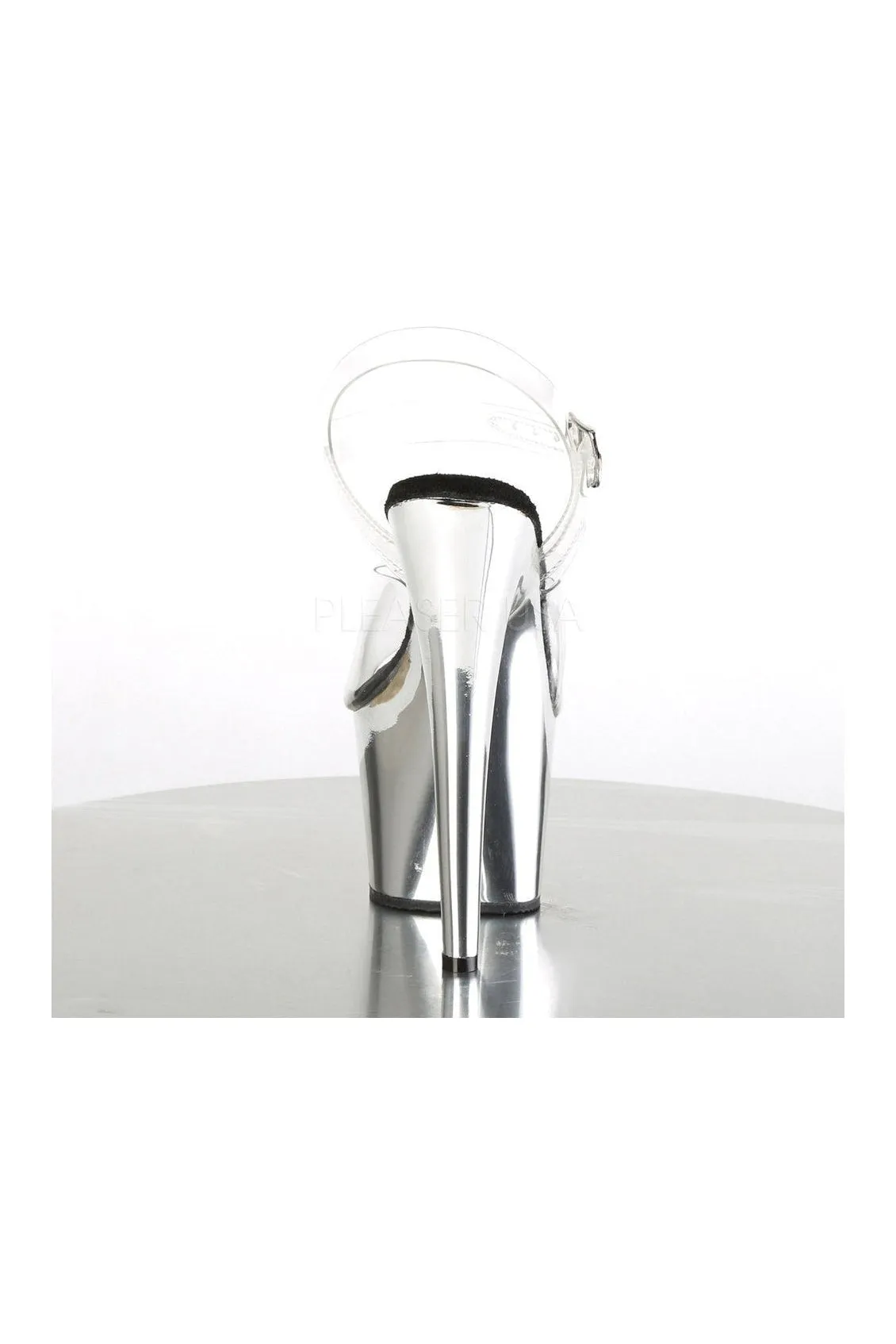 ADORE-708 Platform Sandal  | Clear Vinyl
