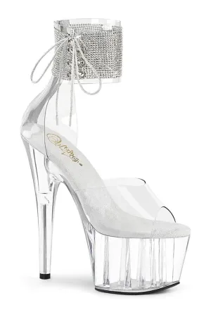 ADORE-724RS Exotic Sandal | Clear Vinyl