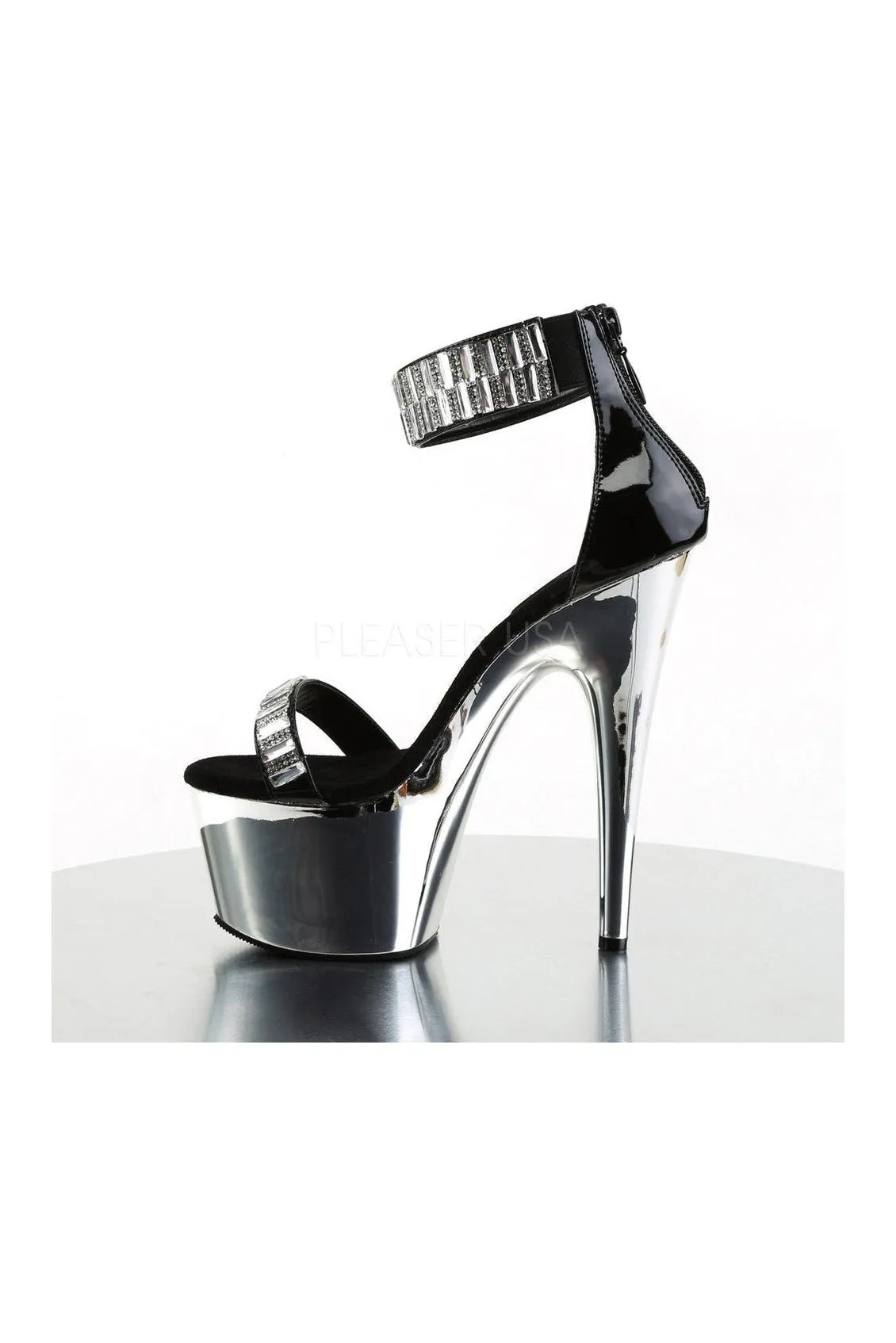 ADORE-769RS Platform Sandal  | Black Patent