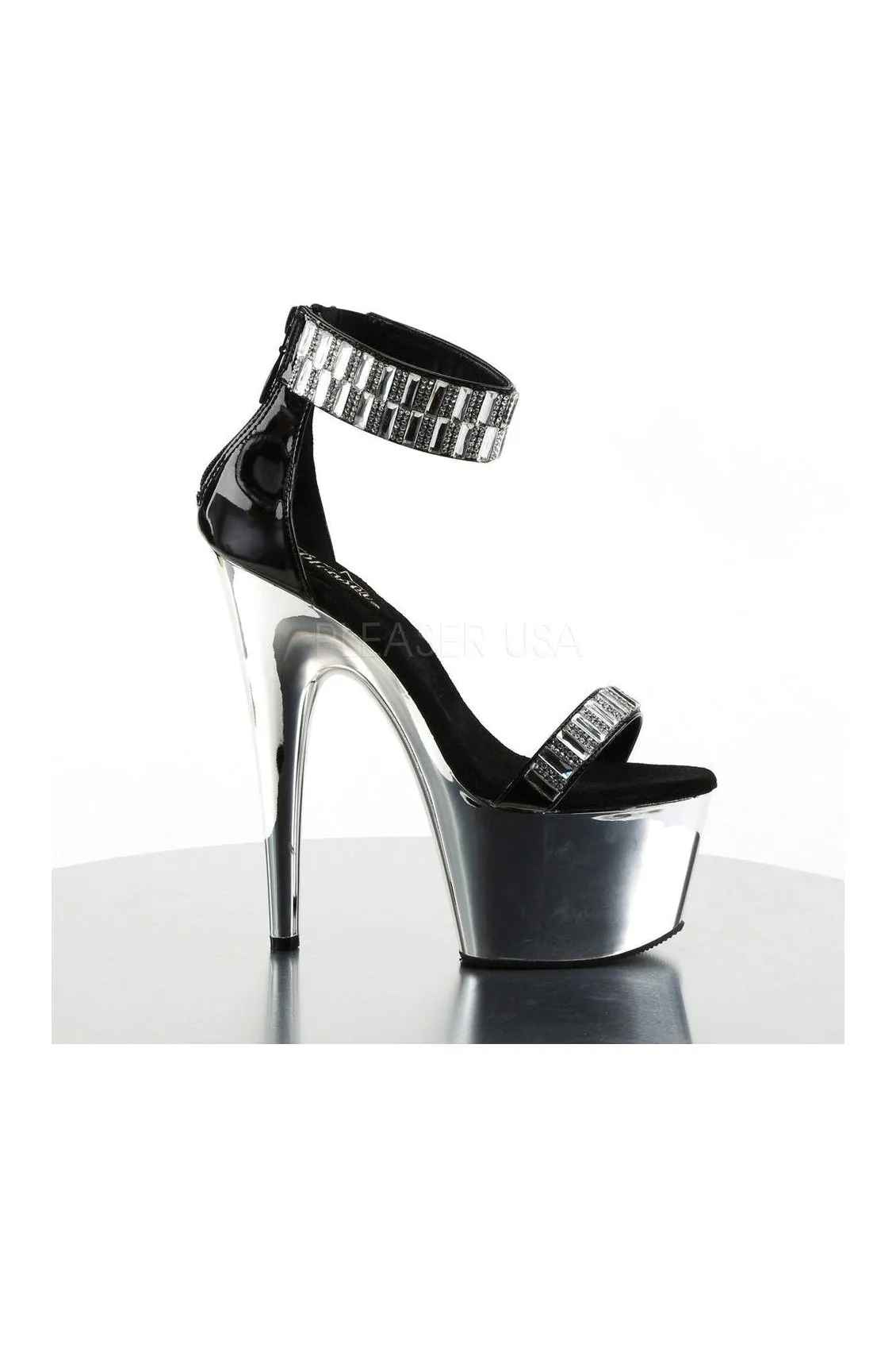 ADORE-769RS Platform Sandal  | Black Patent