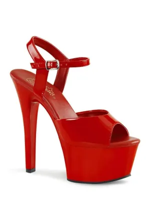 ASPIRE-609 Platform Sandal  | Red Patent