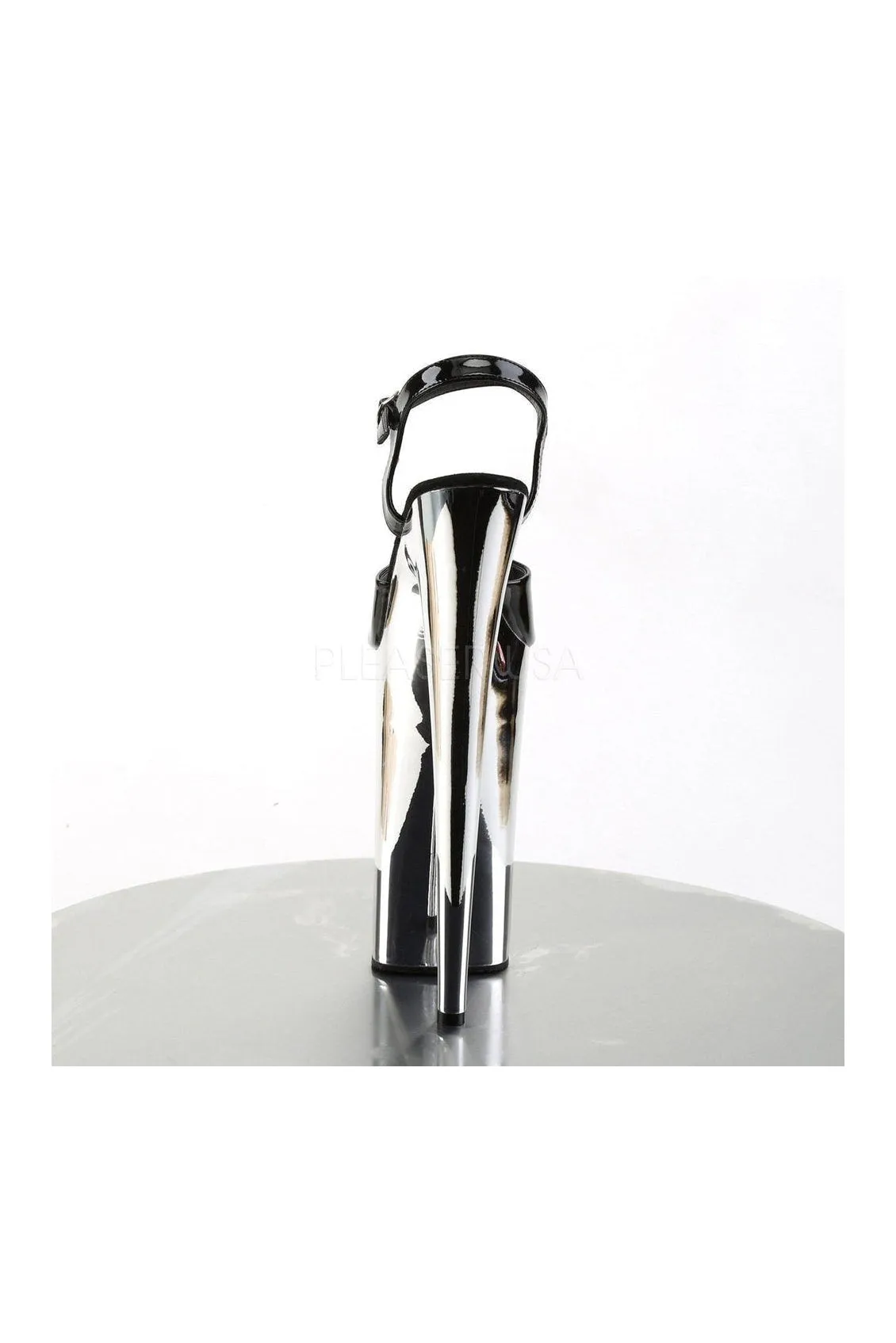 BEYOND-009 Platform Sandal  | Black Patent