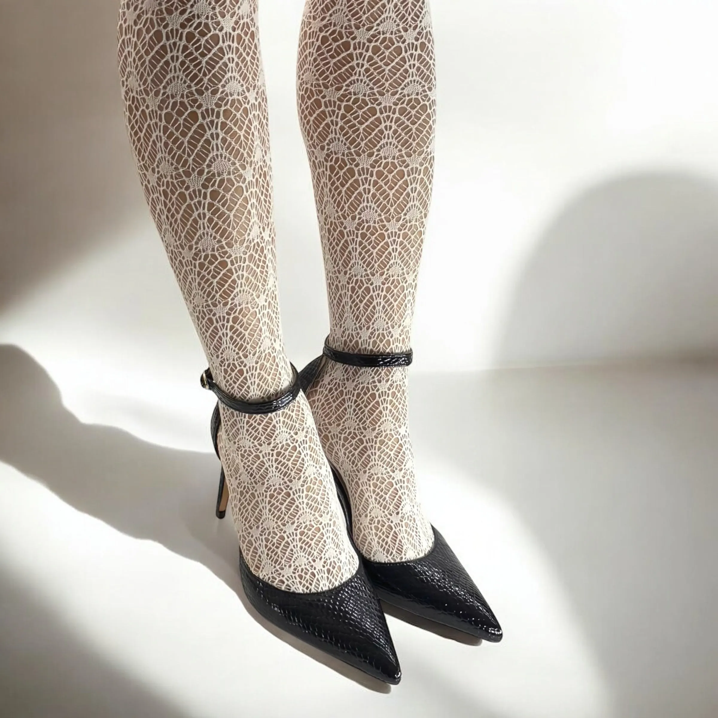 *BIANCA  BEIGE - classic ankle strap pumps