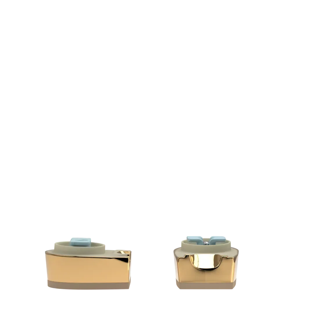 Block Heel Kit 1.5 Gold Metallic