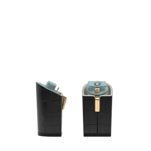 Block Heel Kit 4 Coal Crocodile