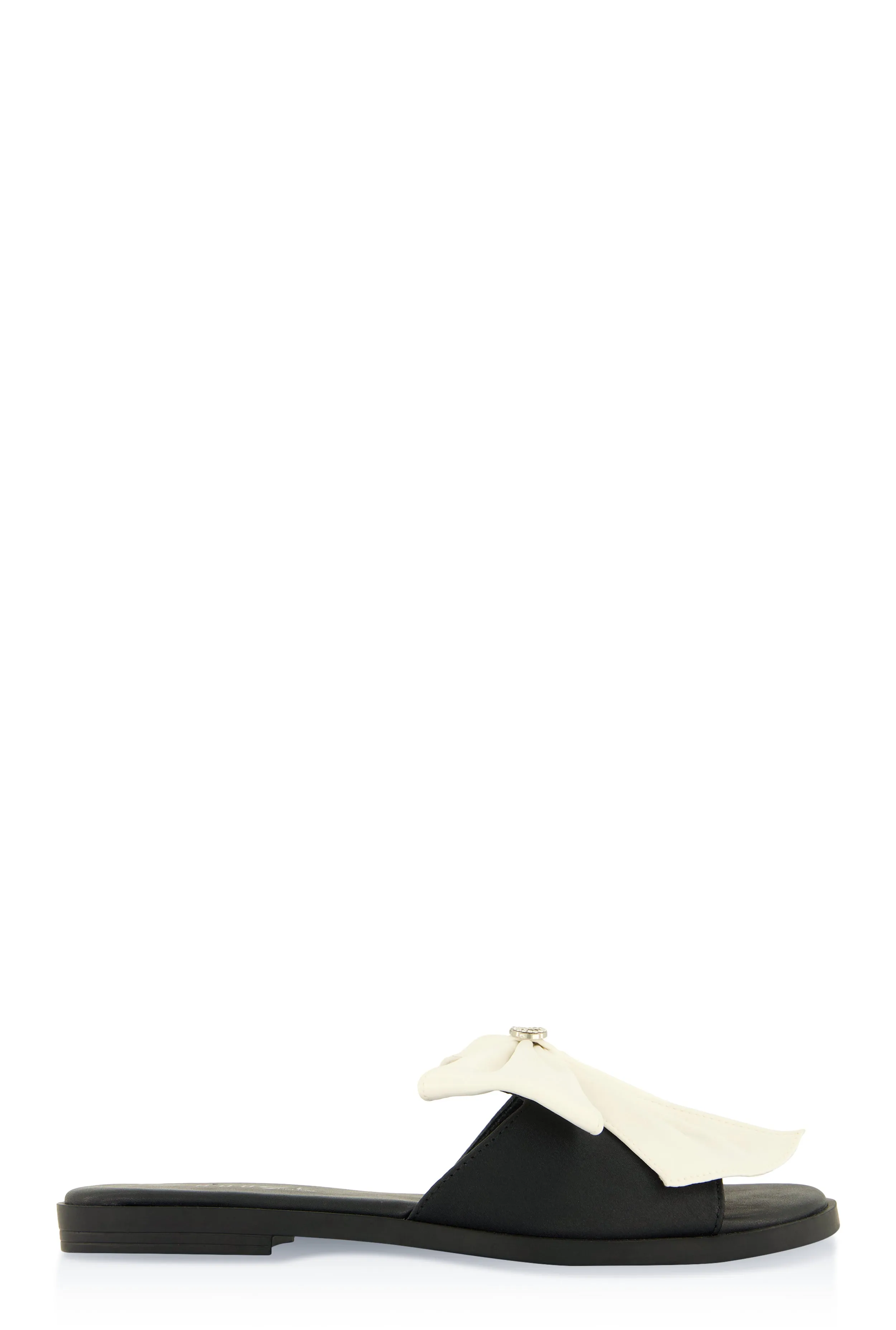 Bow Band Open Toe Slide Sandals