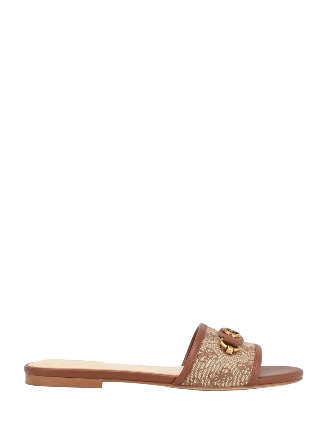 Brown Logo Hammi Slide Sandals