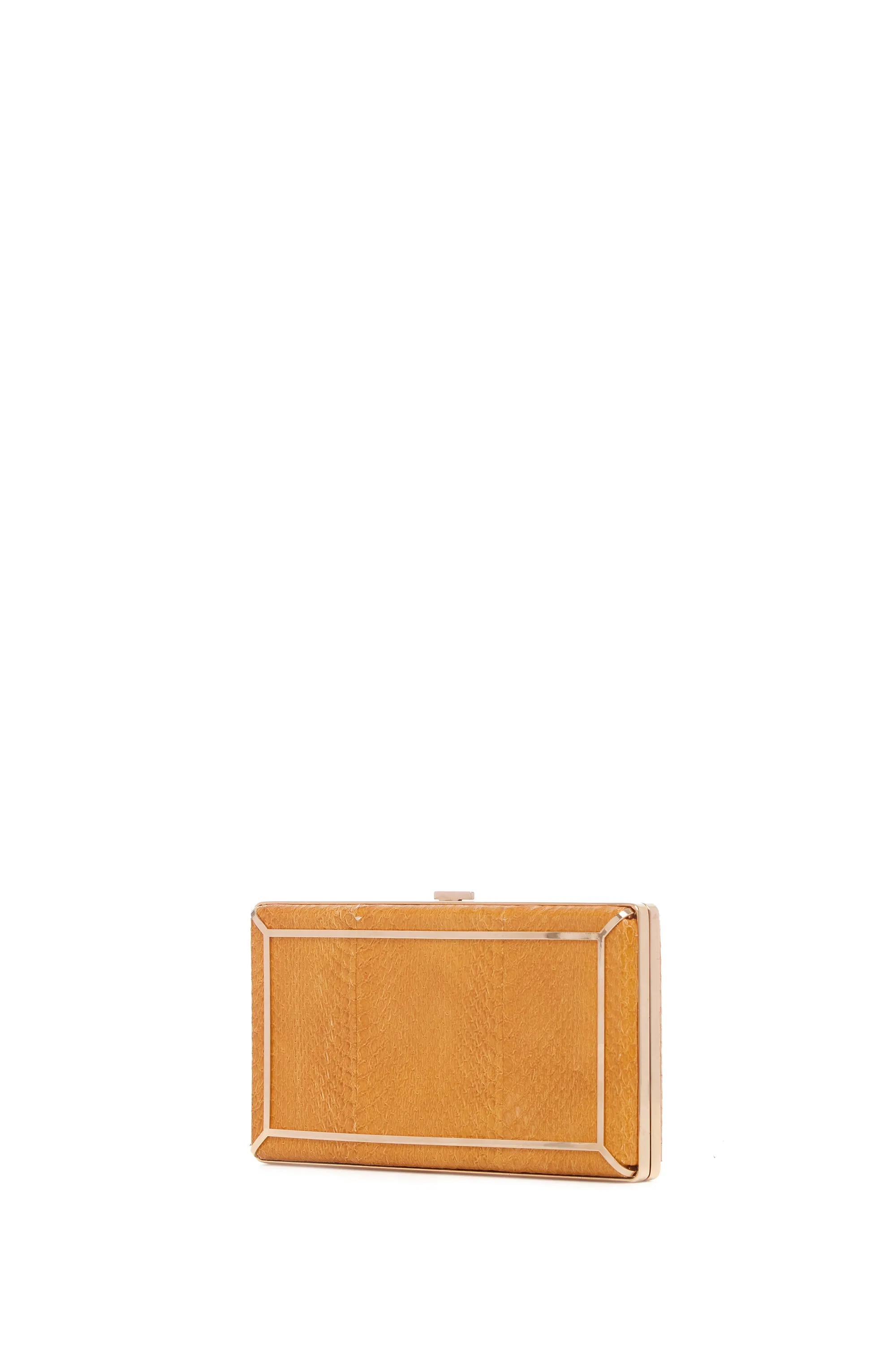 Callas Clutch in Saffron Snakeskin