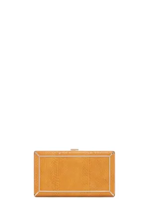 Callas Clutch in Saffron Snakeskin