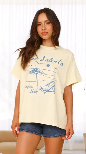 Ciao Salento Tee - Yellow