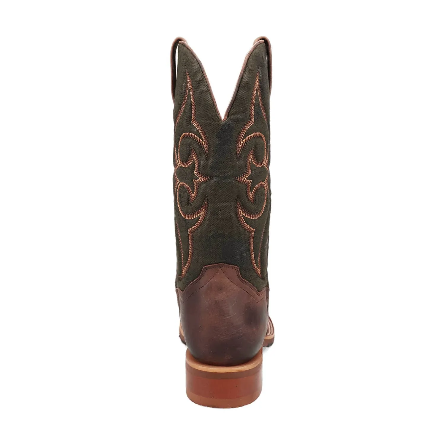 Dan Post Mens Jenks Brown/Green Leather Cowboy Boots 12 D