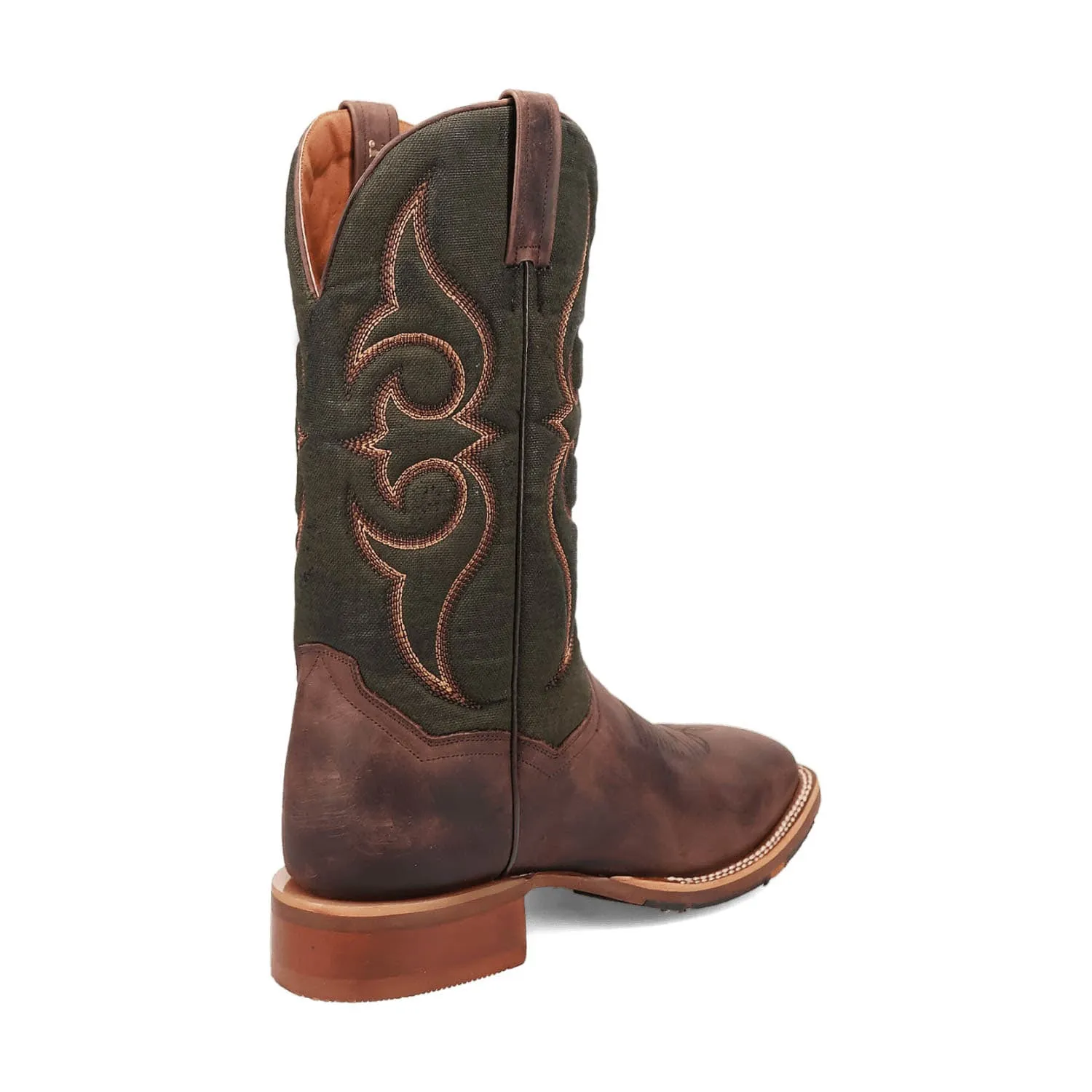 Dan Post Mens Jenks Brown/Green Leather Cowboy Boots 12 D
