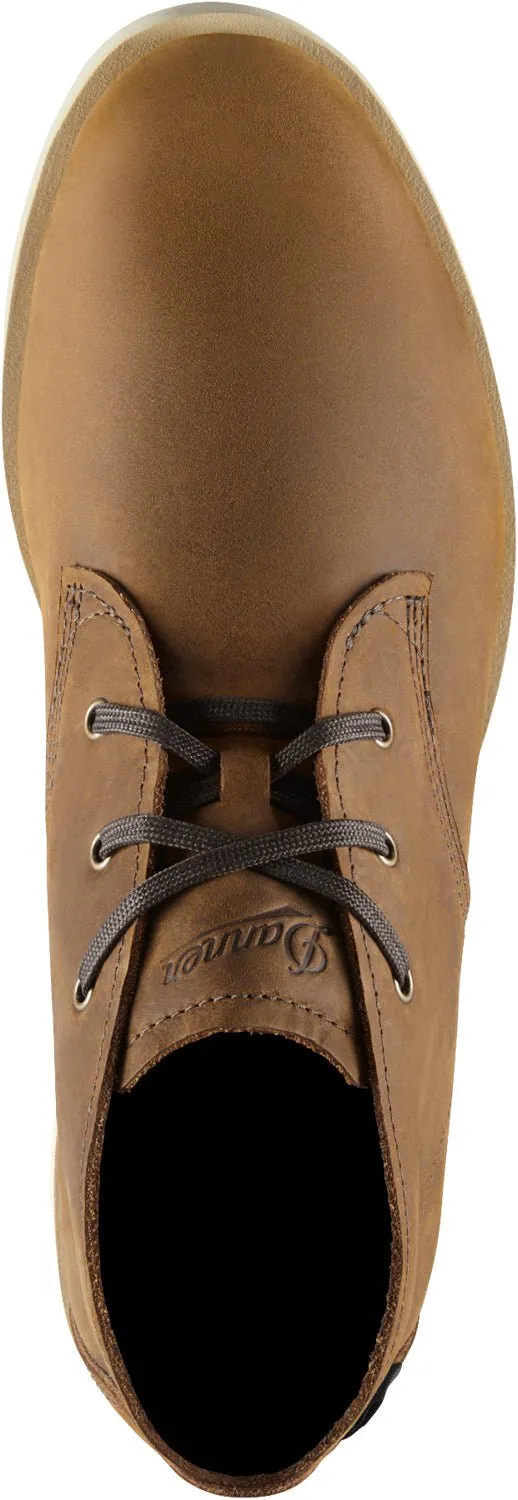 Danner Mens Pine Grove Chukka Roasted Pecan Leather Work Boots