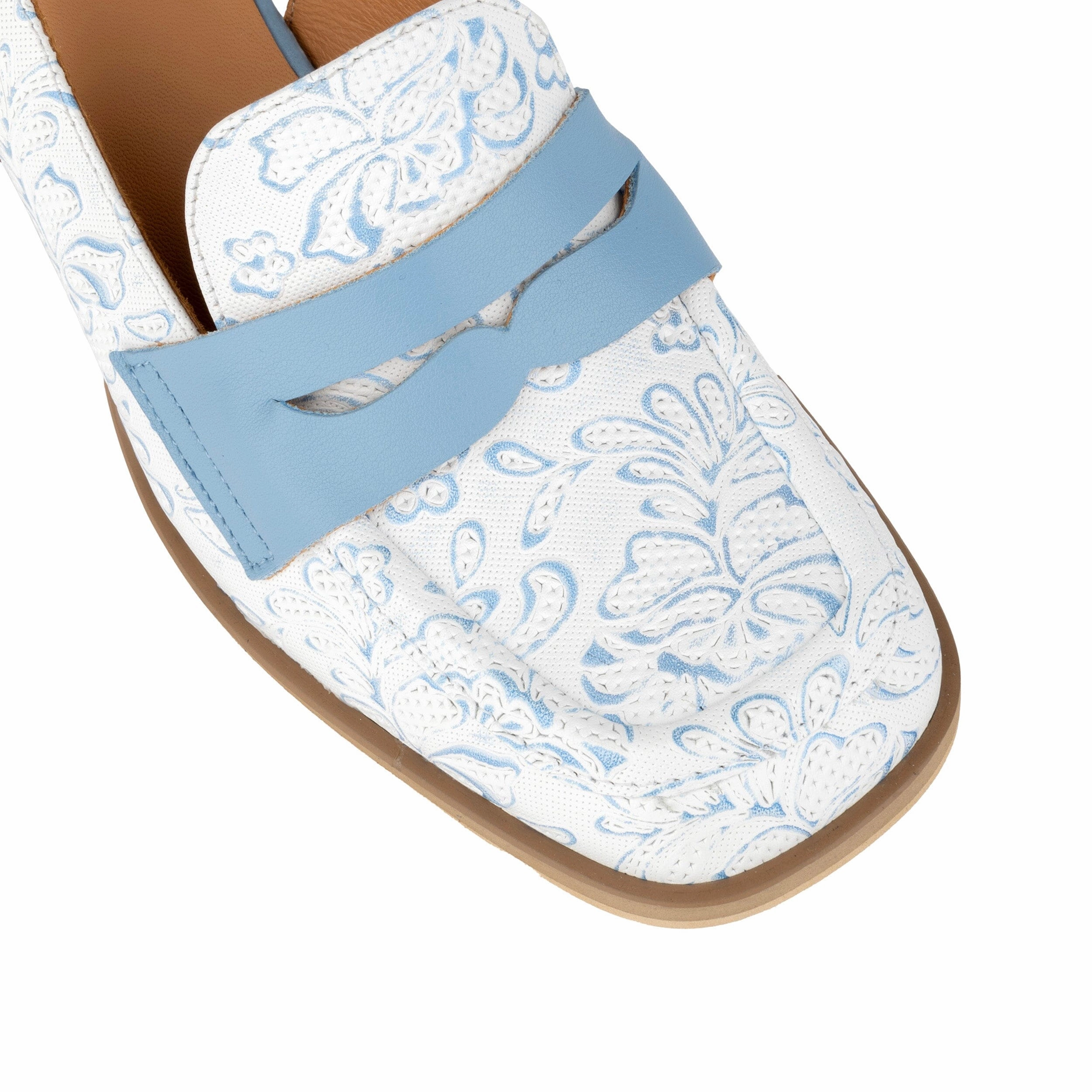 Diana - White Blue Floral