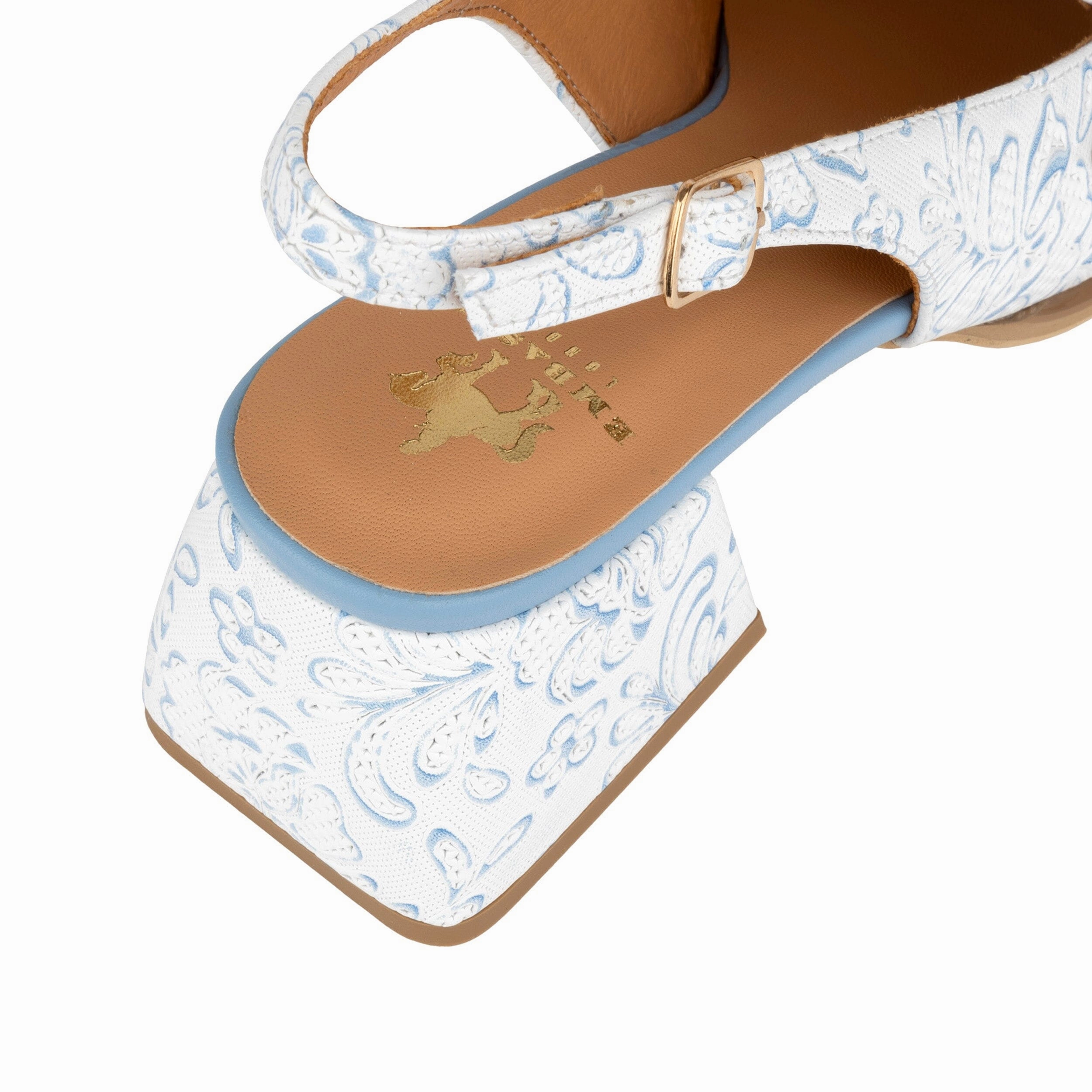 Diana - White Blue Floral