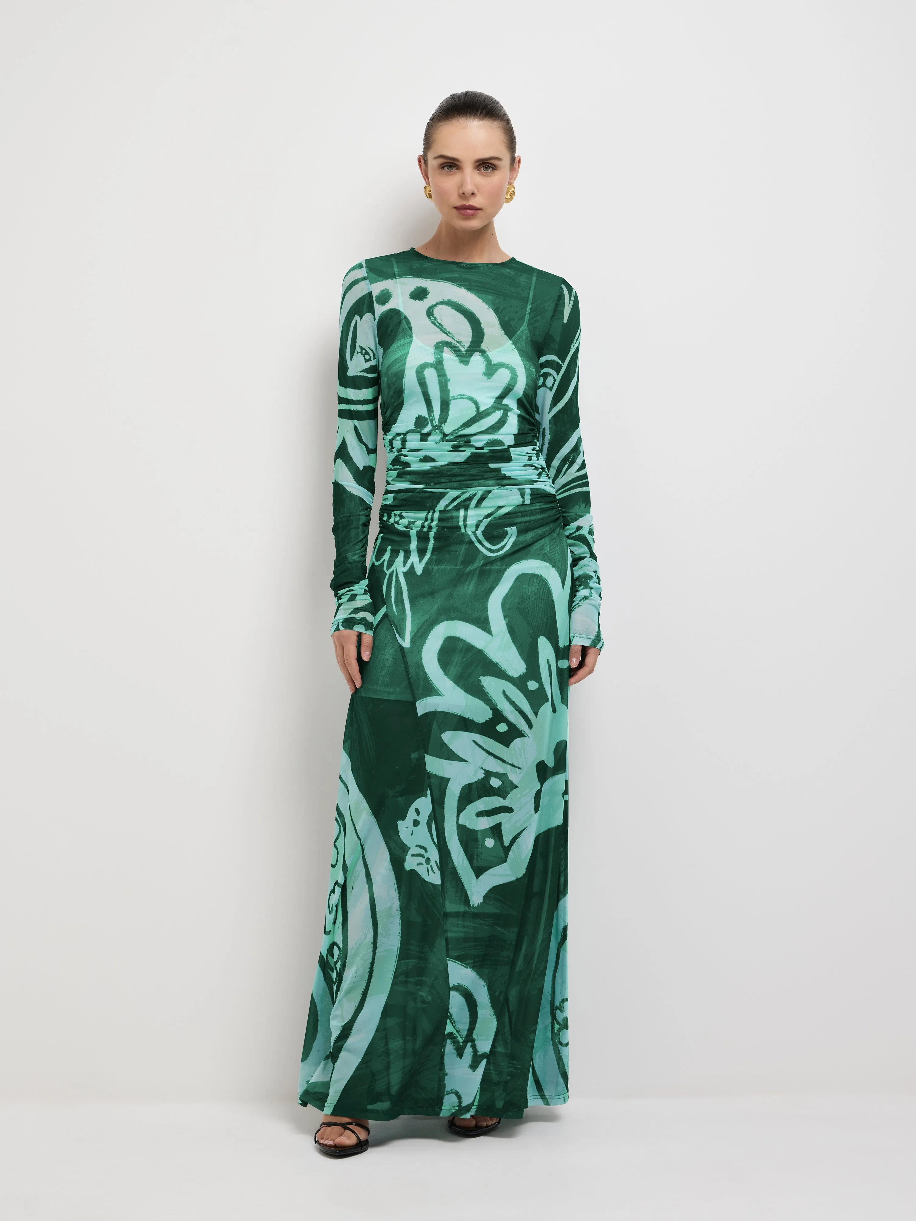EDEN PAISLEY MAXI DRESS