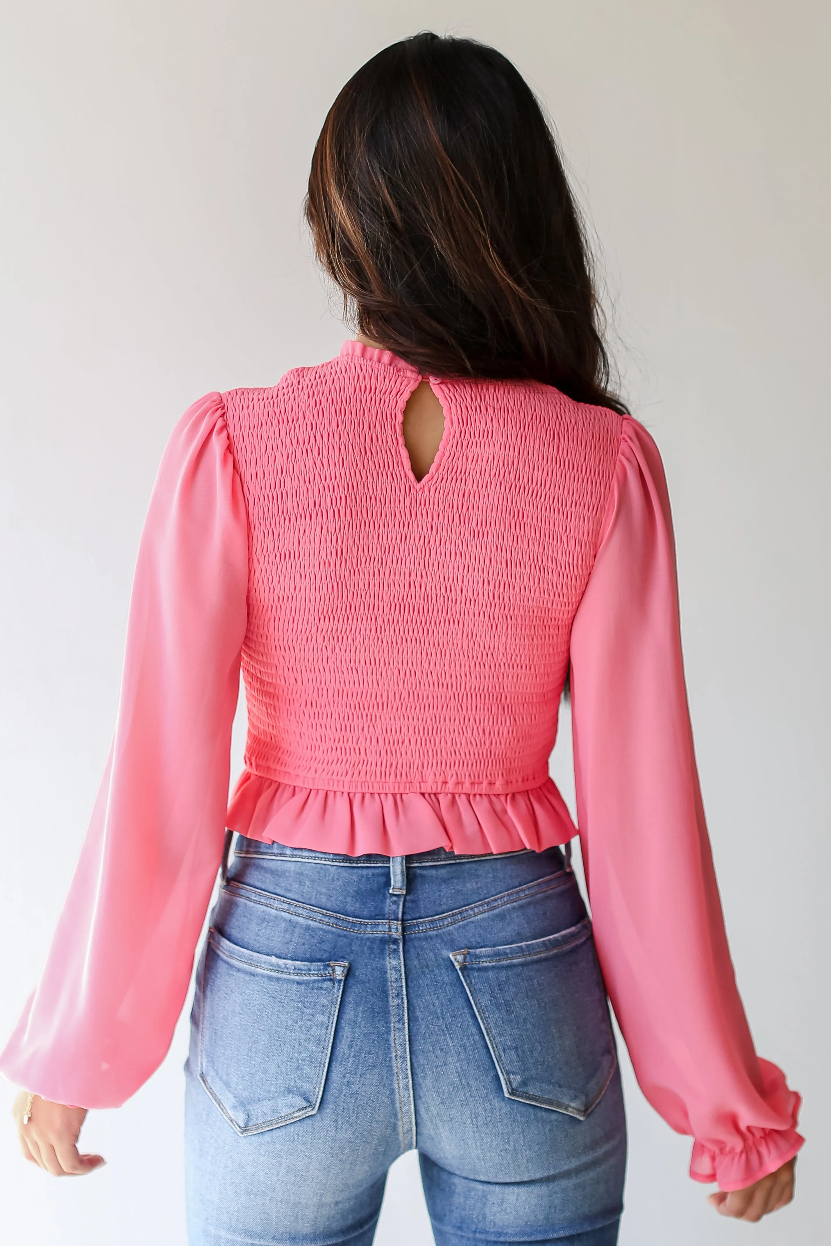 FINAL SALE - Perfectly Confident Smocked Blouse