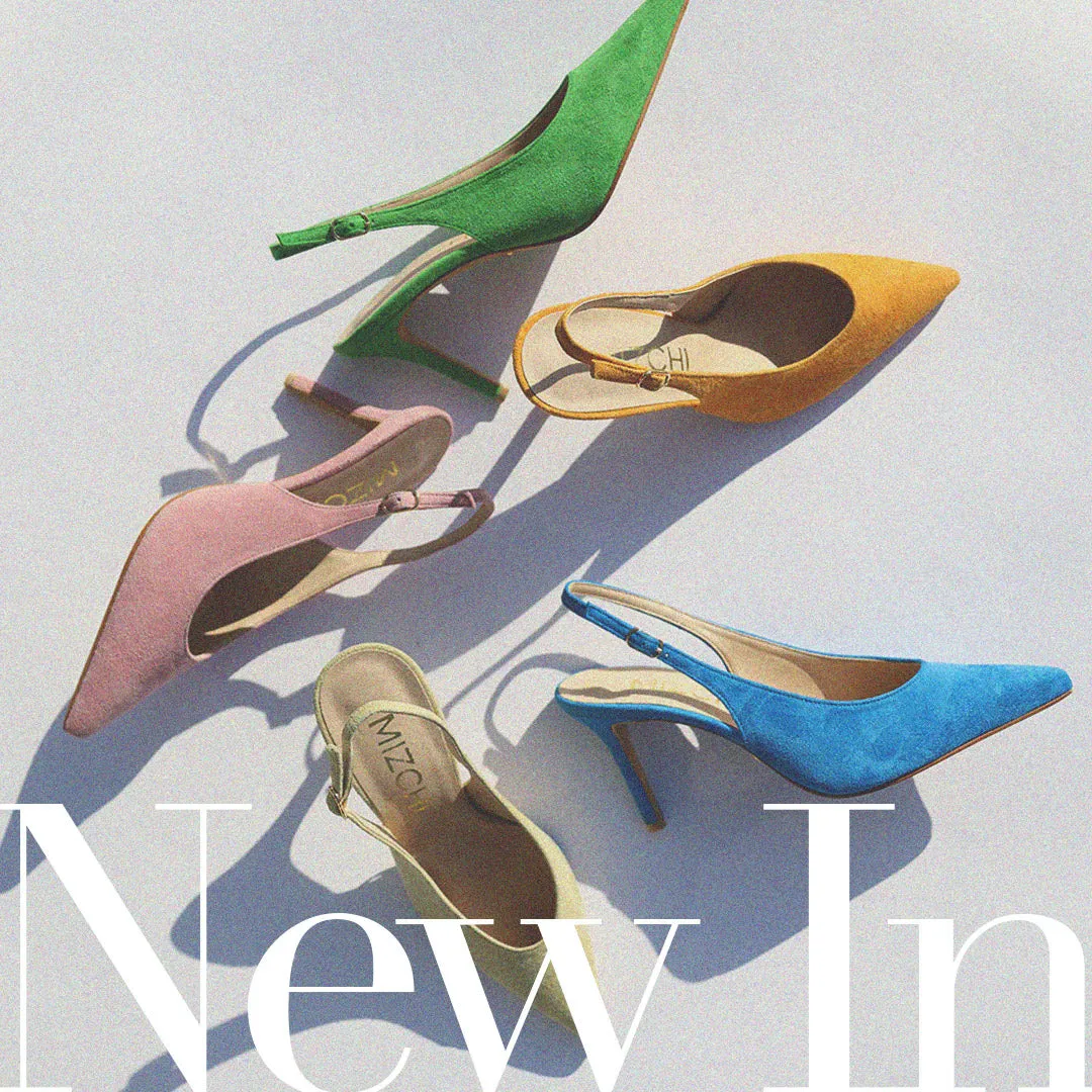 GOYA - suede slingback pumps