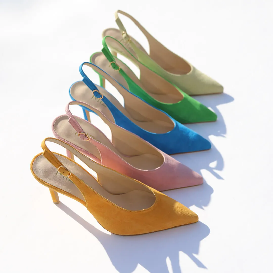GOYA - suede slingback pumps
