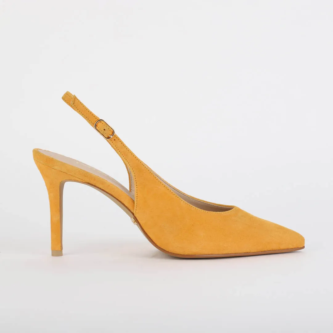GOYA - suede slingback pumps