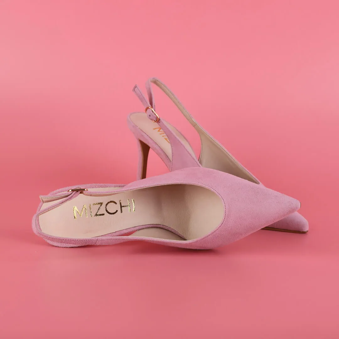 GOYA - suede slingback pumps
