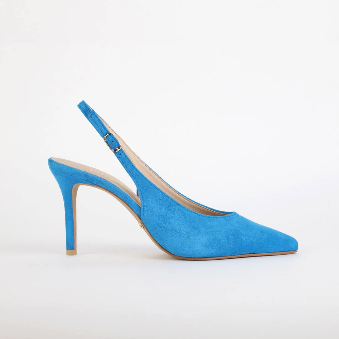 GOYA - suede slingback pumps