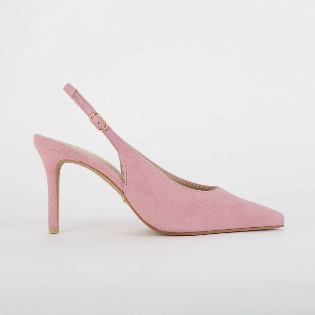 GOYA - suede slingback pumps