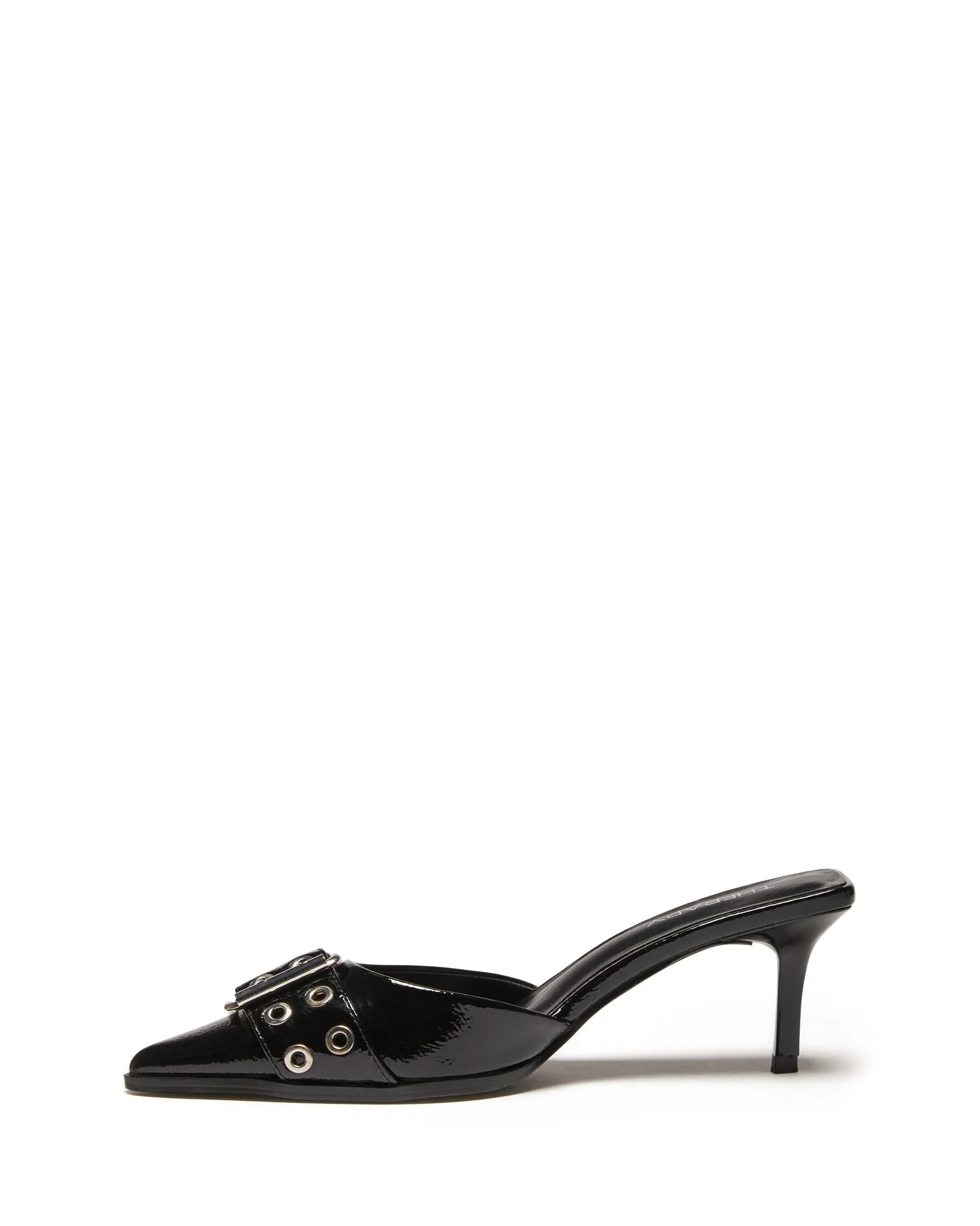 Hunna Pump Black Crinkle Patent