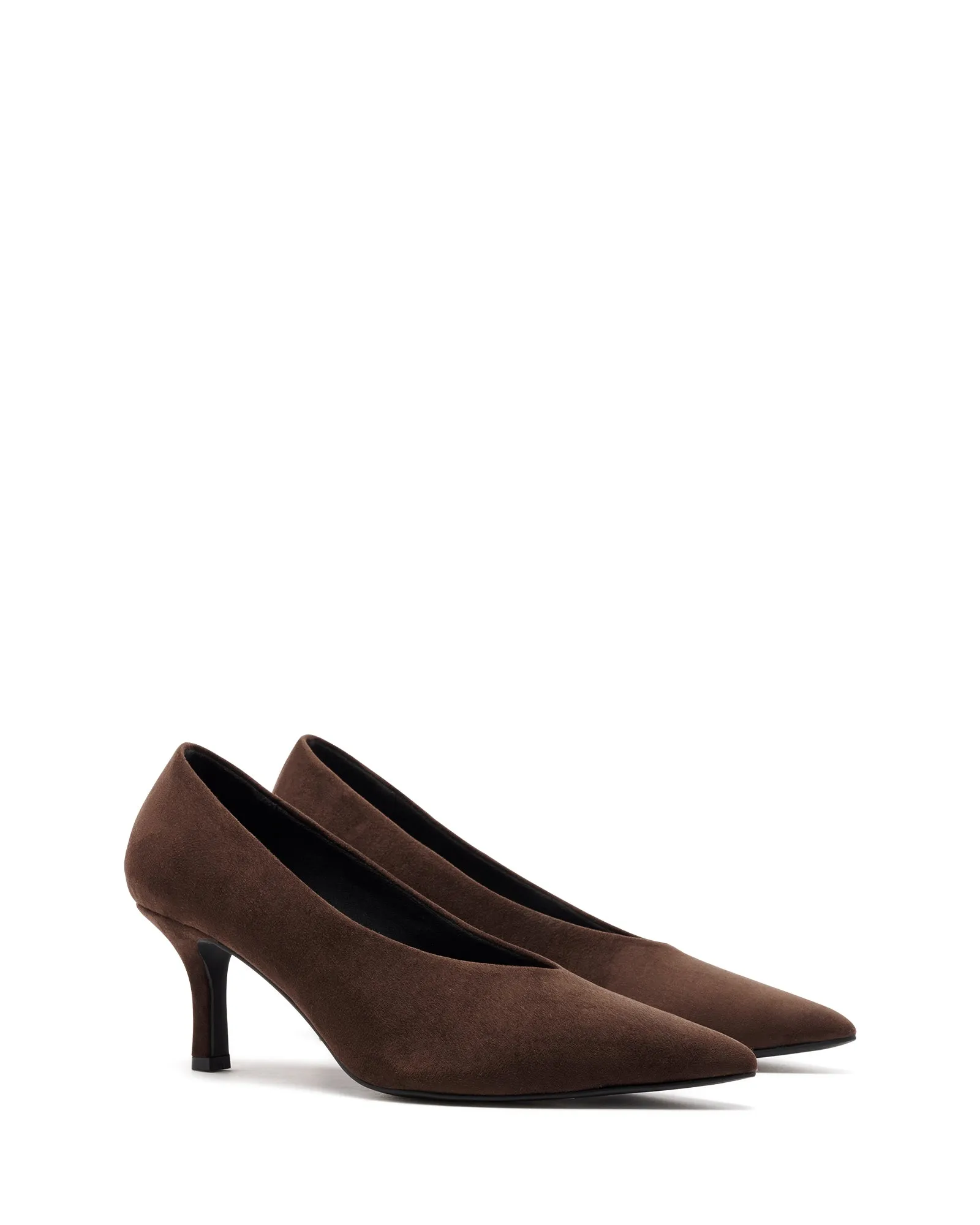 Jordyn Pump Chocolate Suede