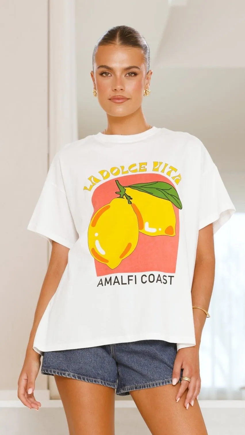 La Dolce Vita Tee - Lemon