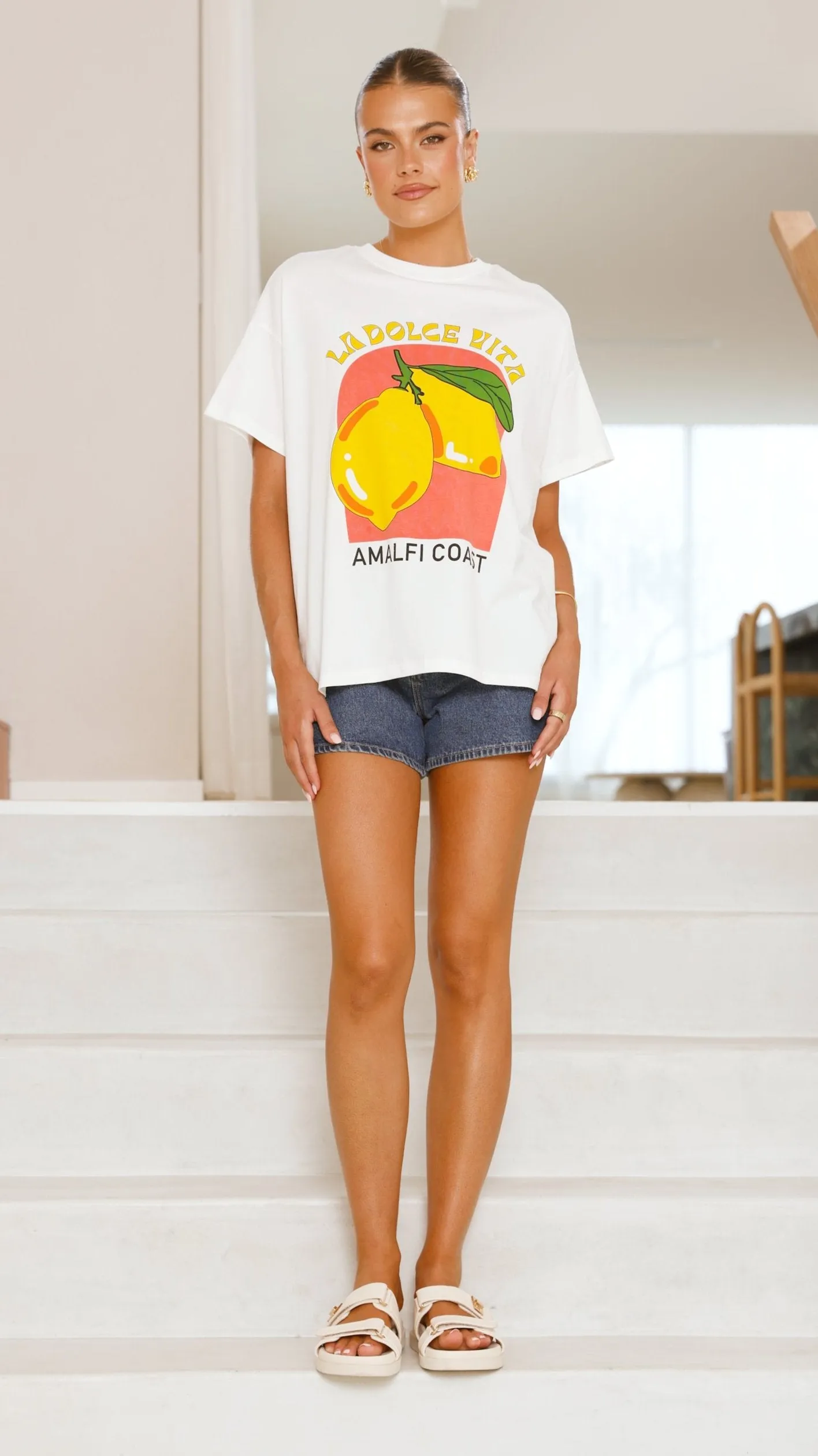 La Dolce Vita Tee - Lemon