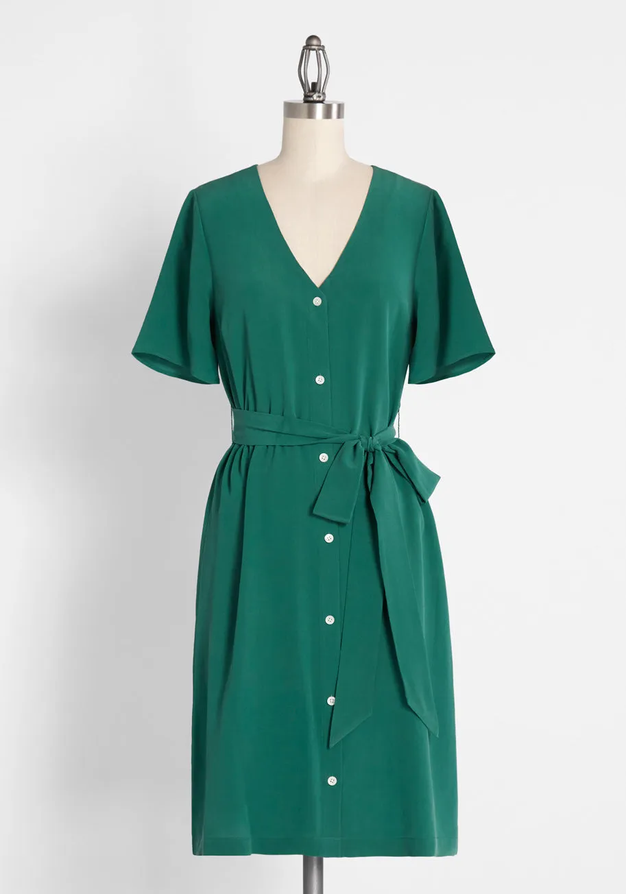 Lasso Around My Heart Silk Dress