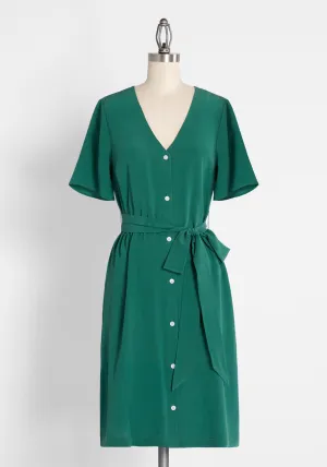 Lasso Around My Heart Silk Dress