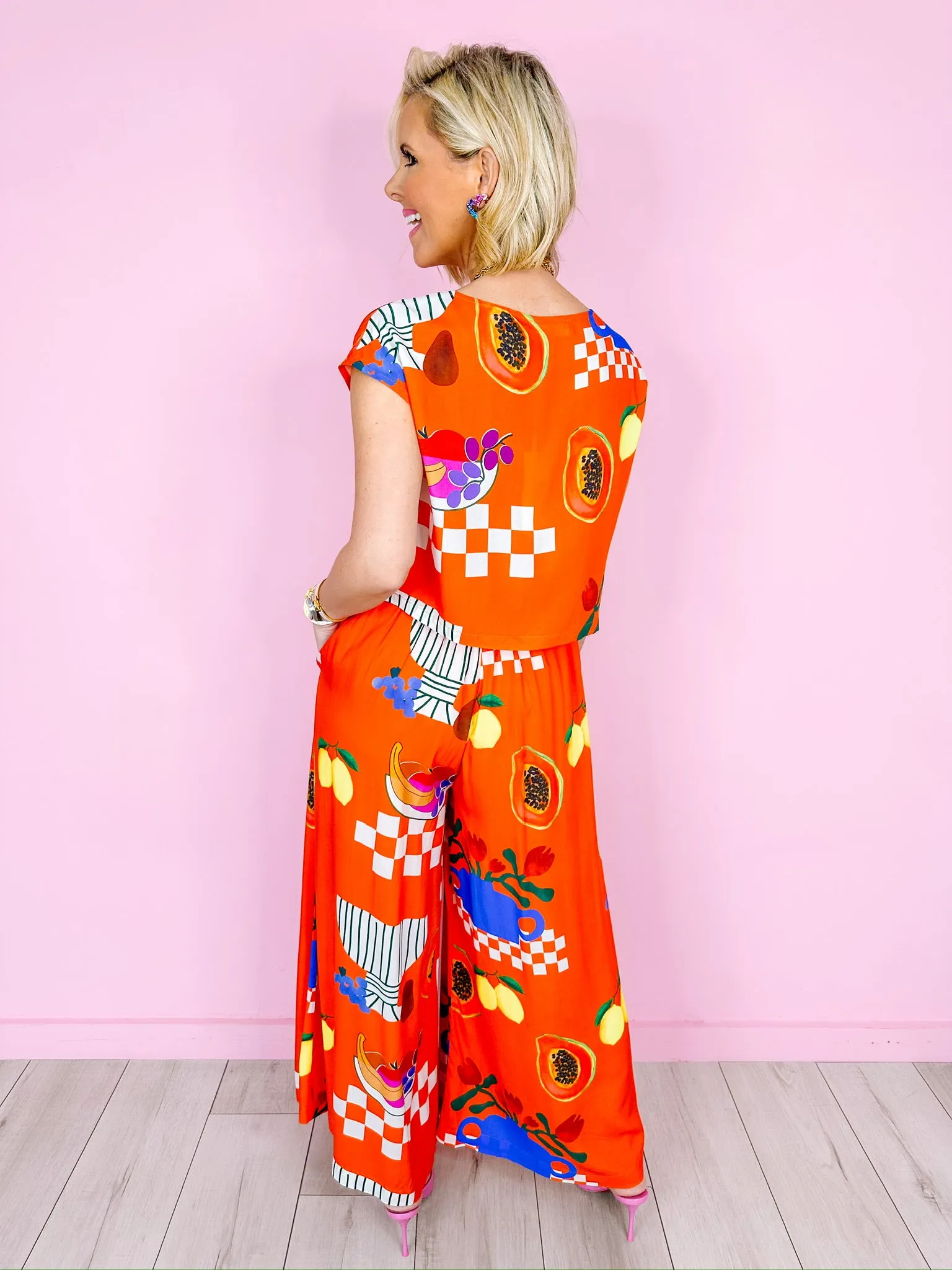 ORANGE YOU FRUITFUL PANT SET