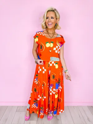 ORANGE YOU FRUITFUL PANT SET
