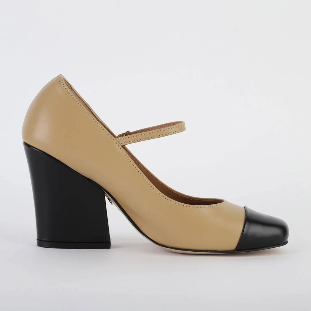 *ROXY - beige, 8cm size UK 2