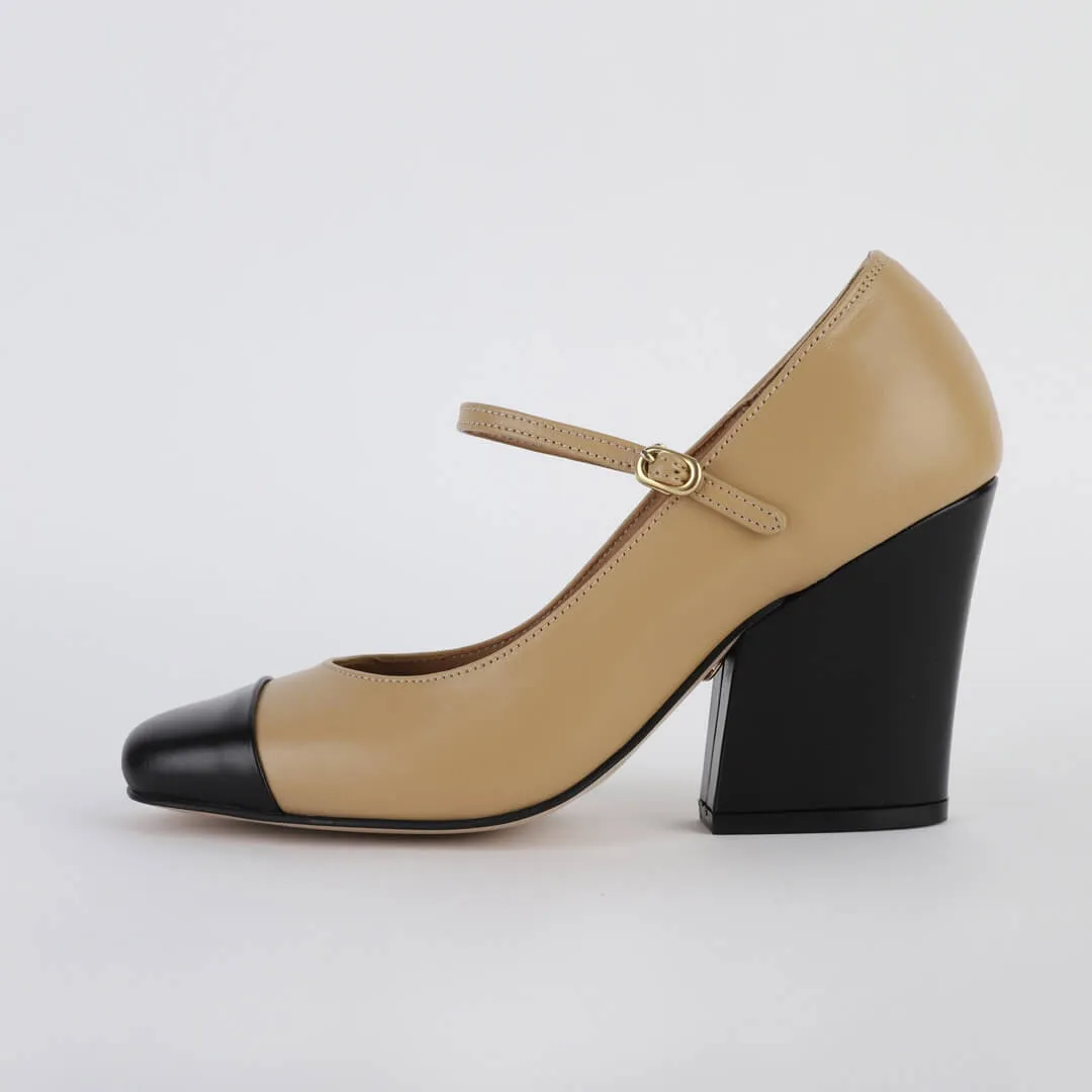*ROXY - beige, 8cm size UK 2