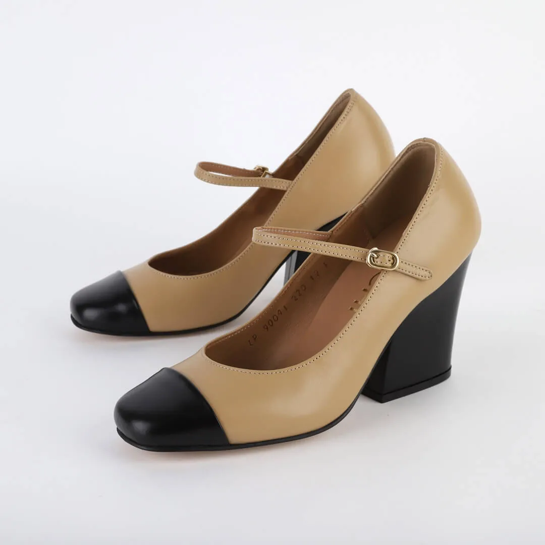 *ROXY - beige, 8cm size UK 2