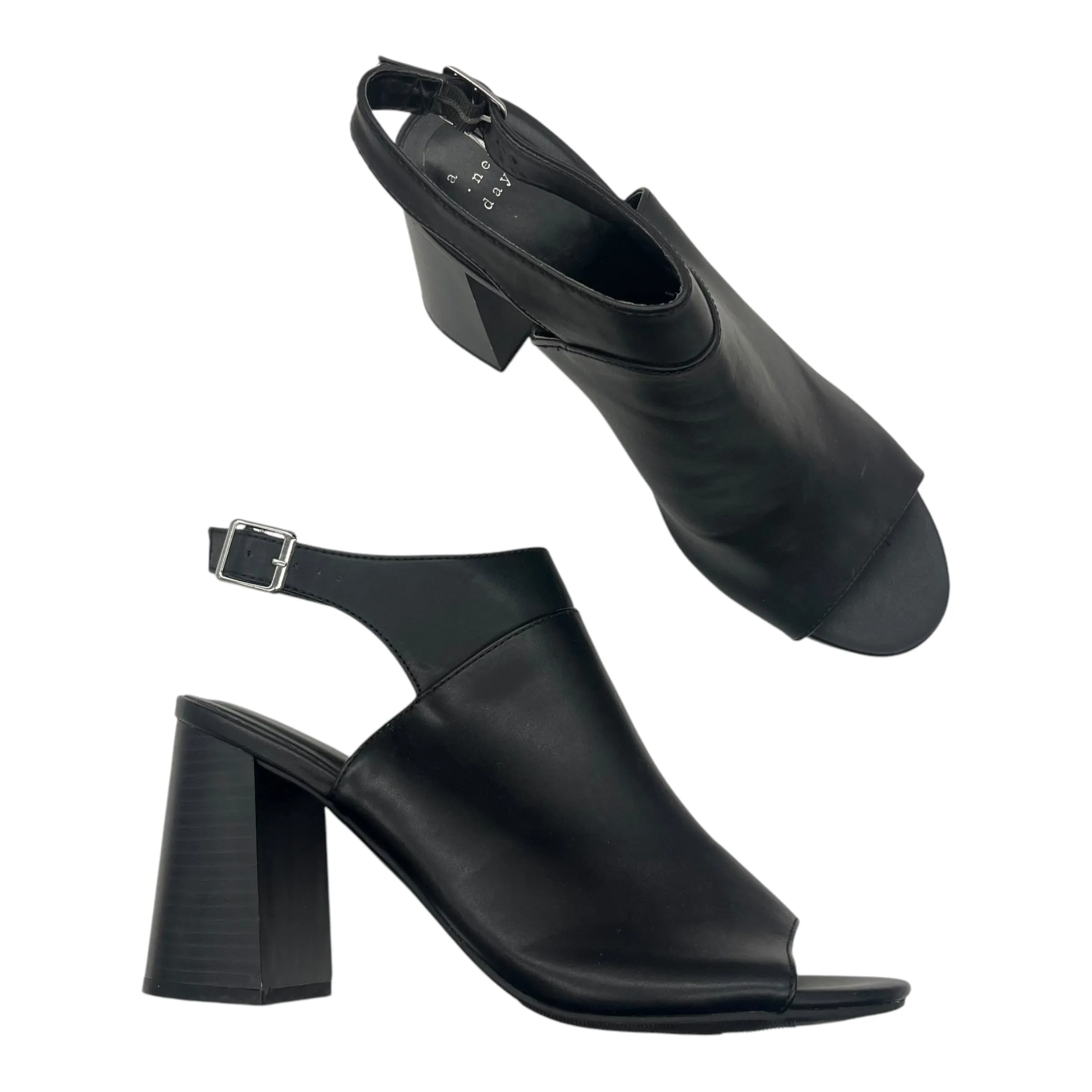 Sandals Heels Block By A New Day In Black, Size:11