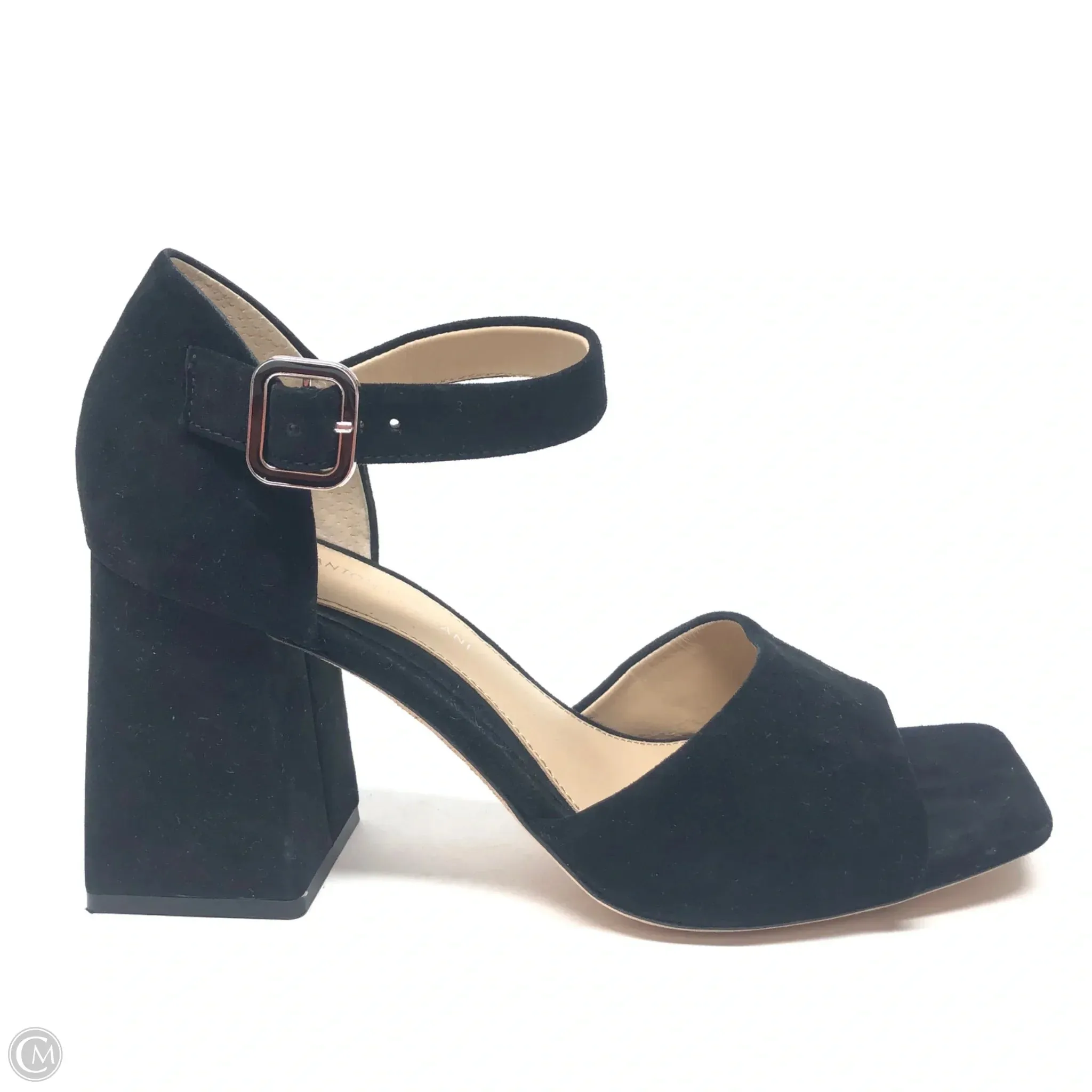 Sandals Heels Block By Antonio Melani In Black, Size: 9