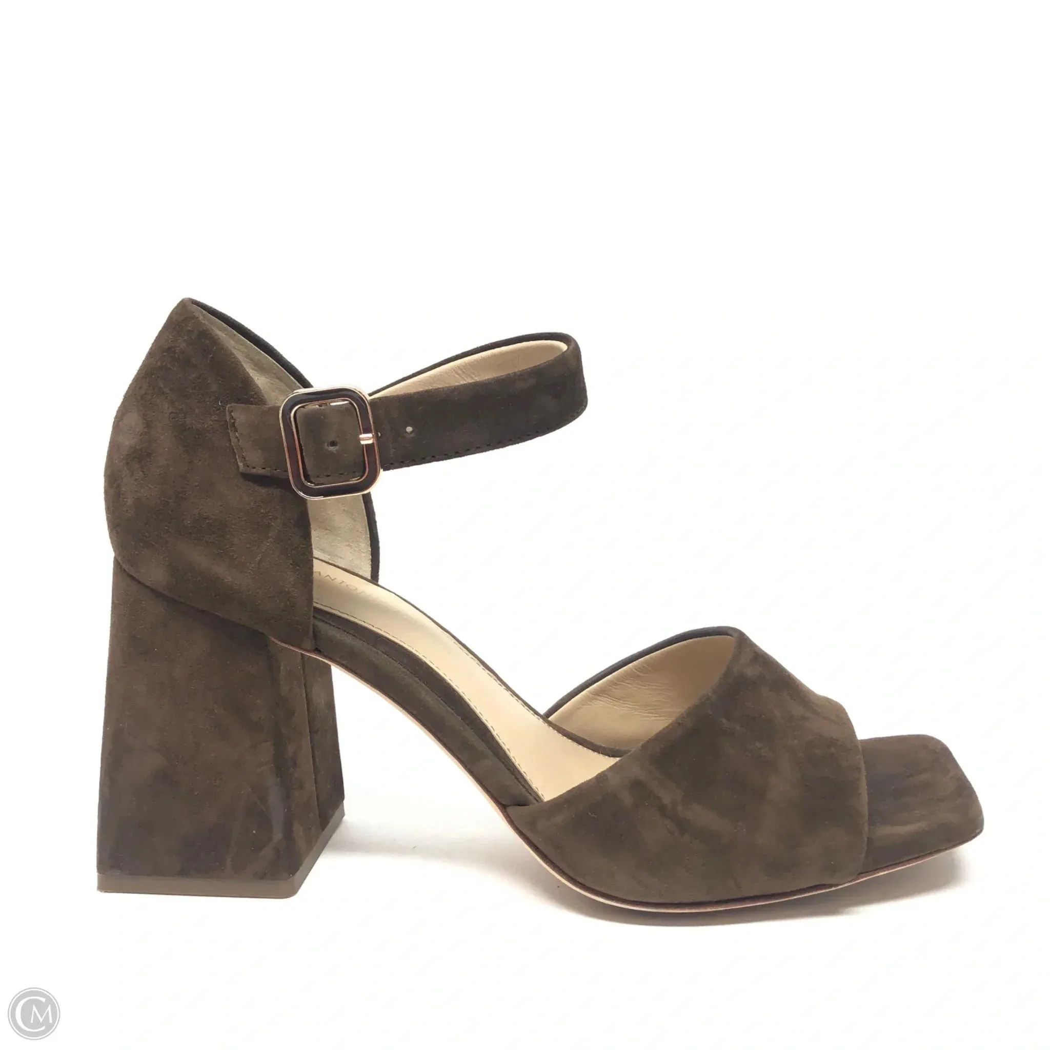 Sandals Heels Block By Antonio Melani In Brown, Size: 9