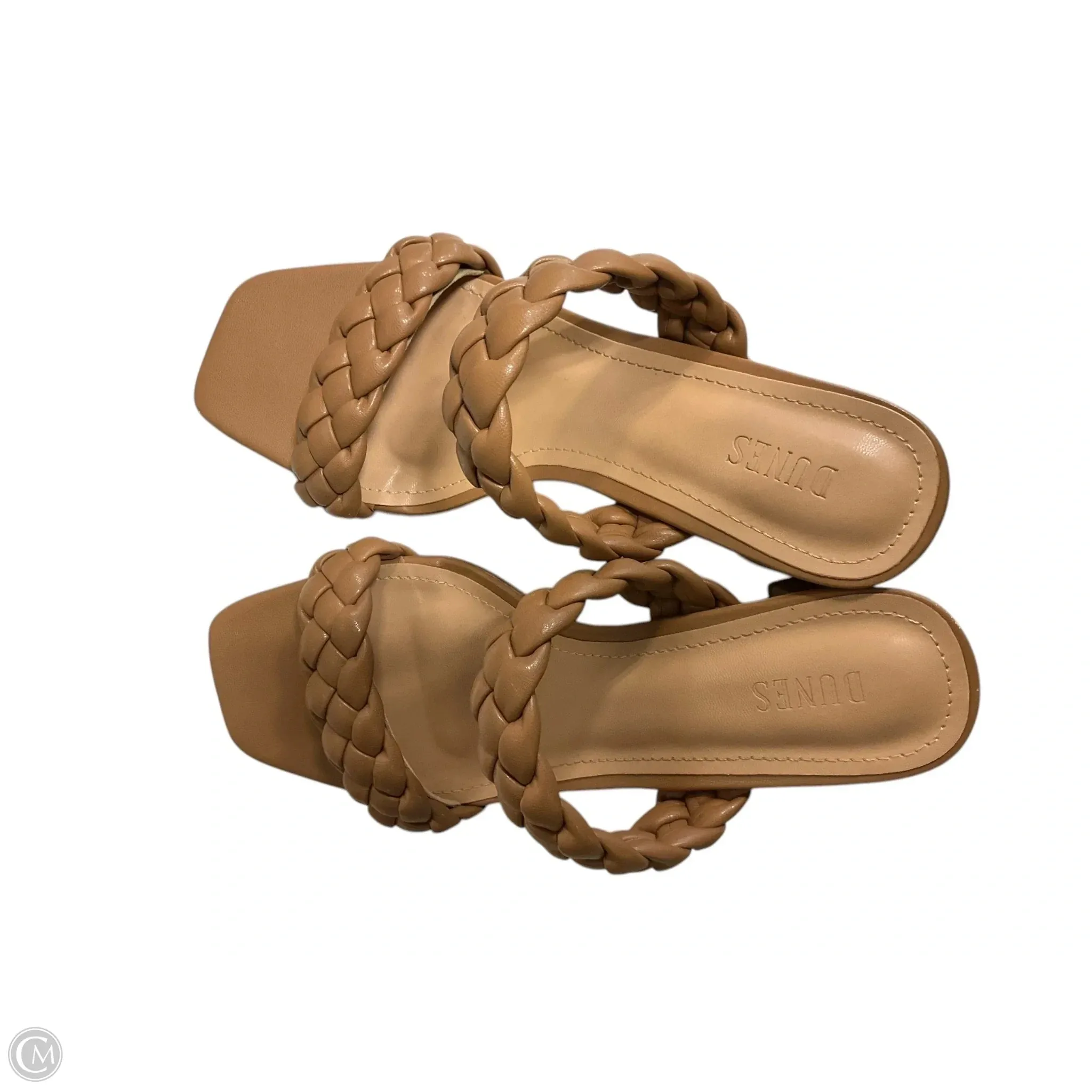 Sandals Heels Block By Clothes Mentor In Tan, Size: 9
