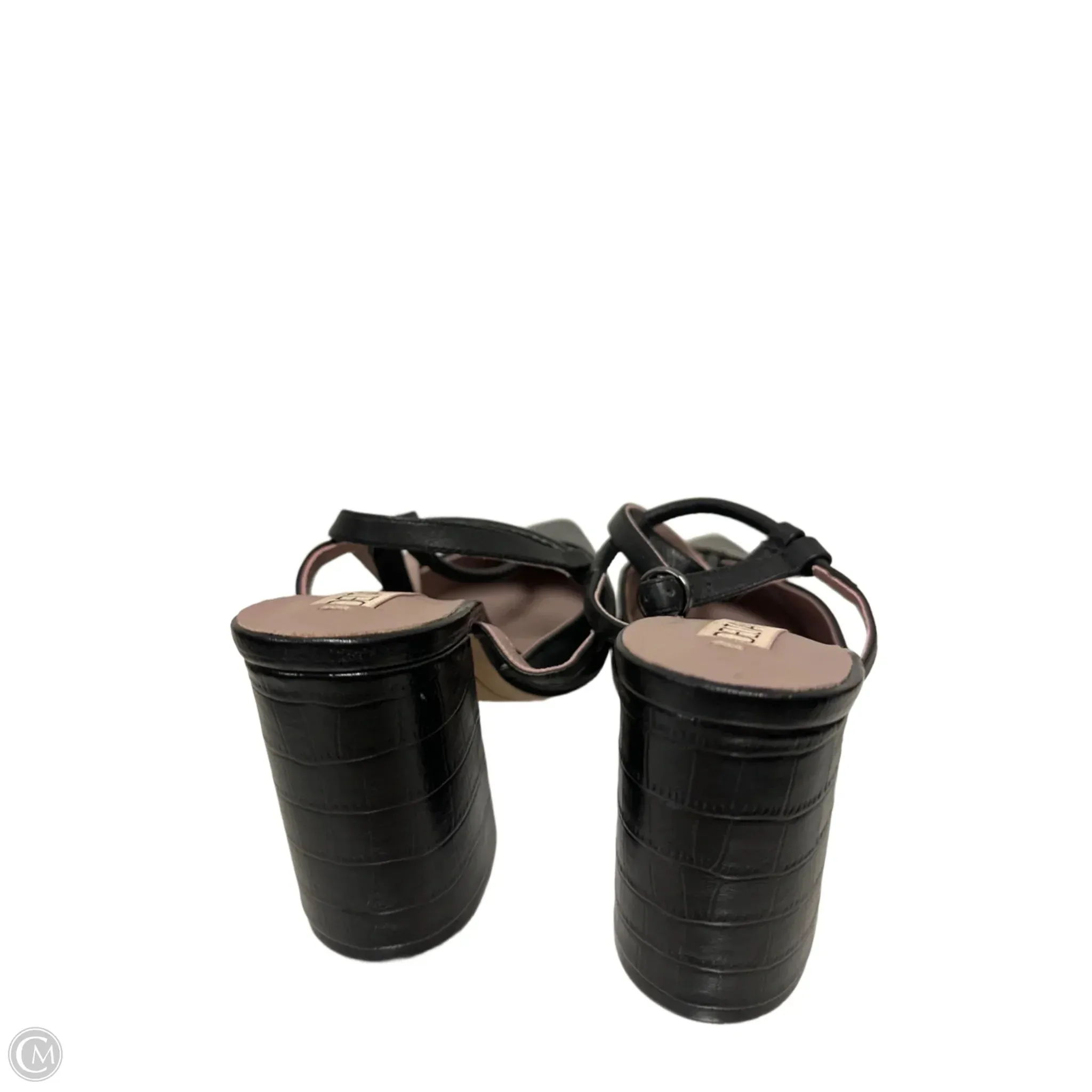 Sandals Heels Block By Cmb In Black, Size: 7.5