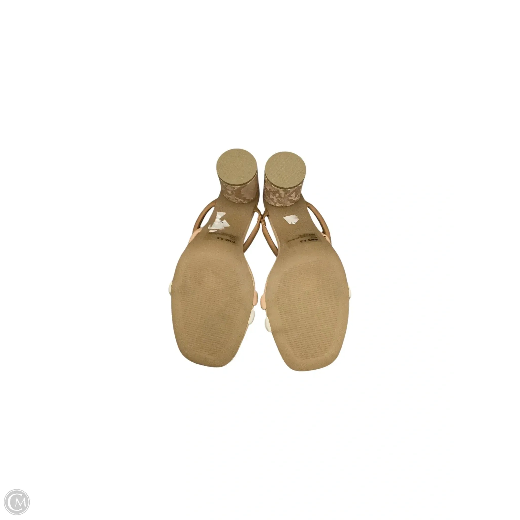 Sandals Heels Block By Dolce Vita In Tan, Size: 8.5