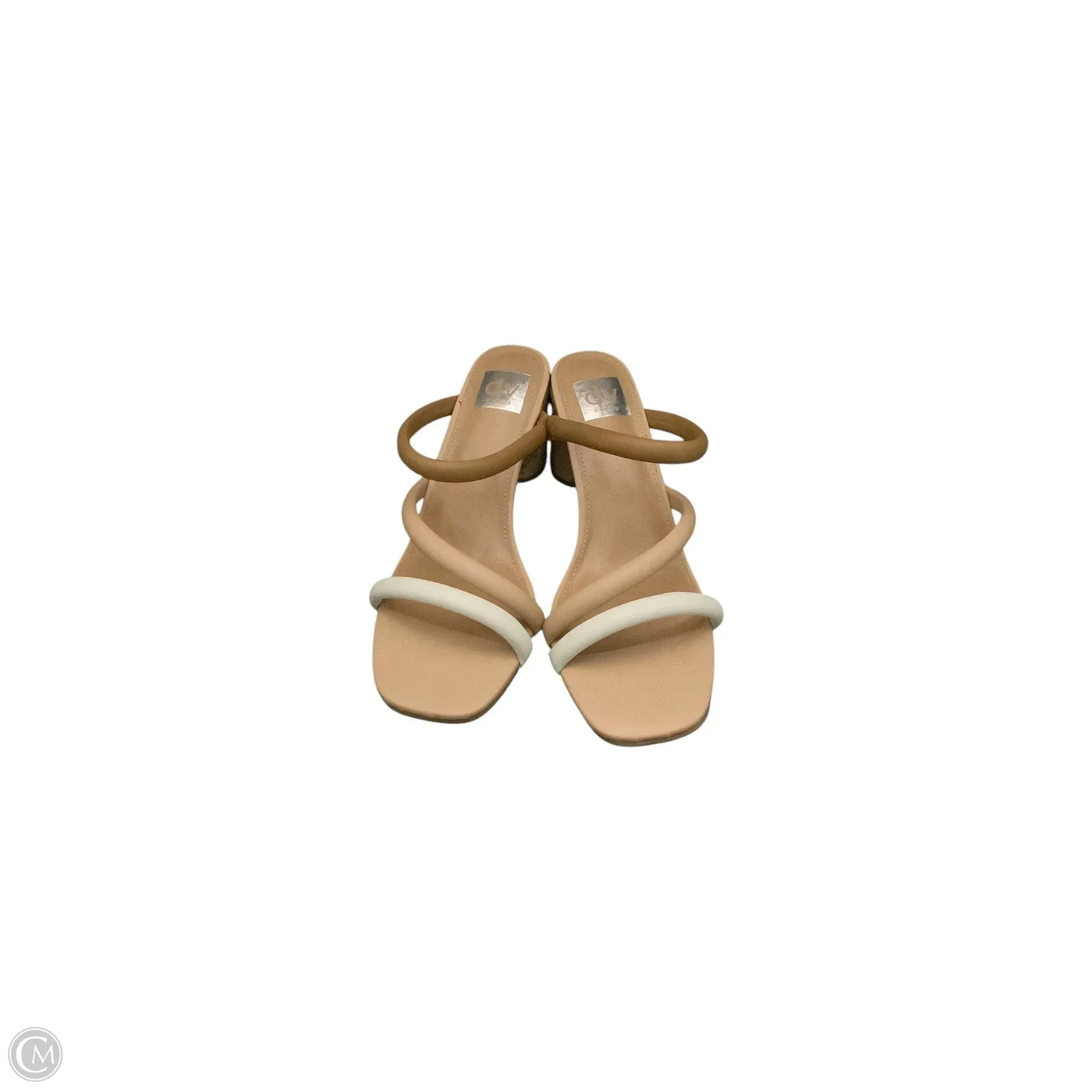 Sandals Heels Block By Dolce Vita In Tan, Size: 8.5