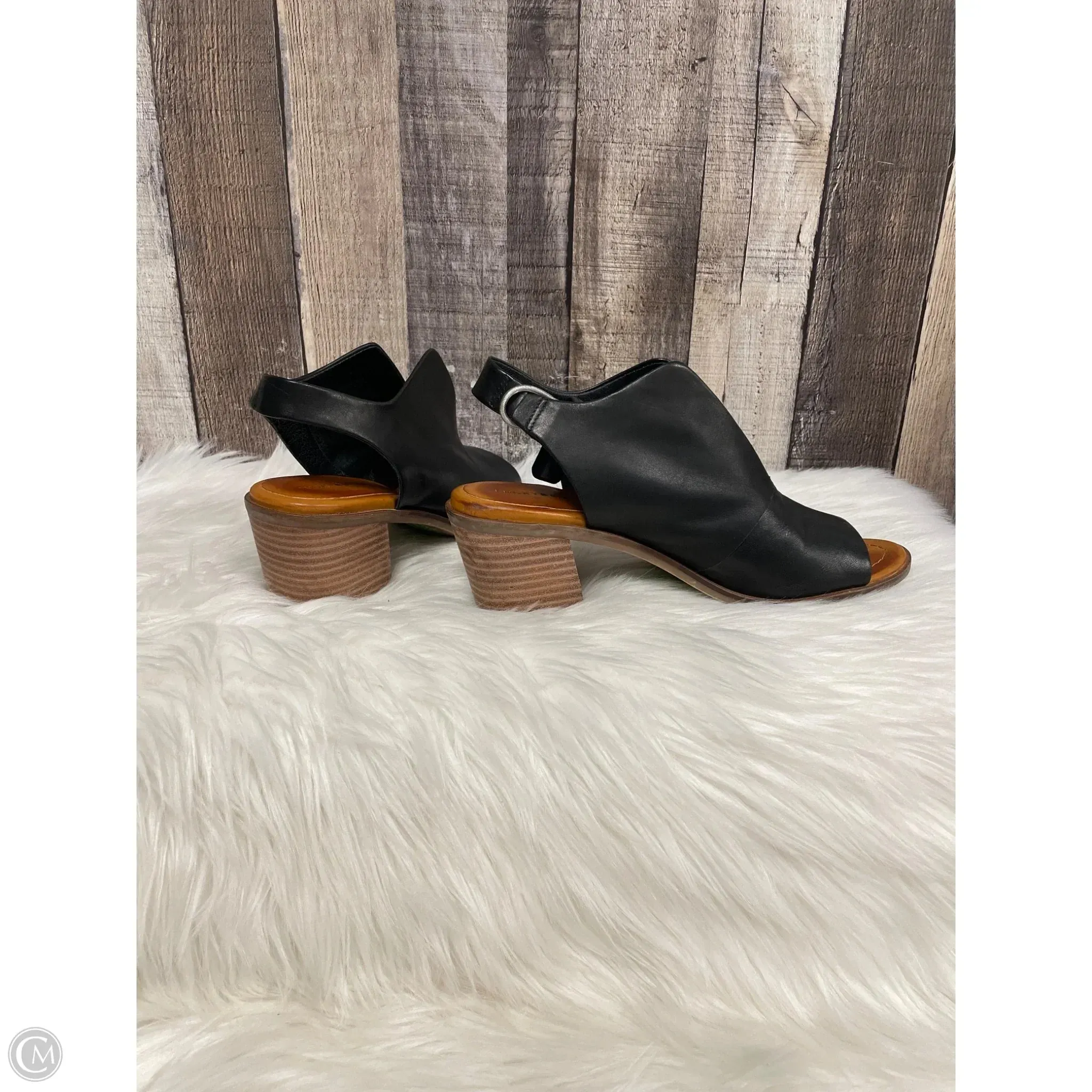 Sandals Heels Block By Lucky Brand In Black, Size: 8