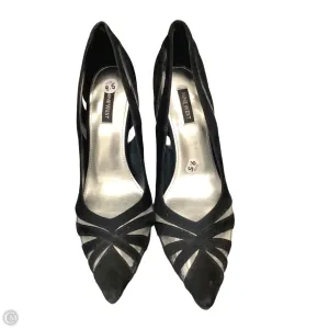 Sandals Heels Kitten By Nine West In Black, Size: 9.5