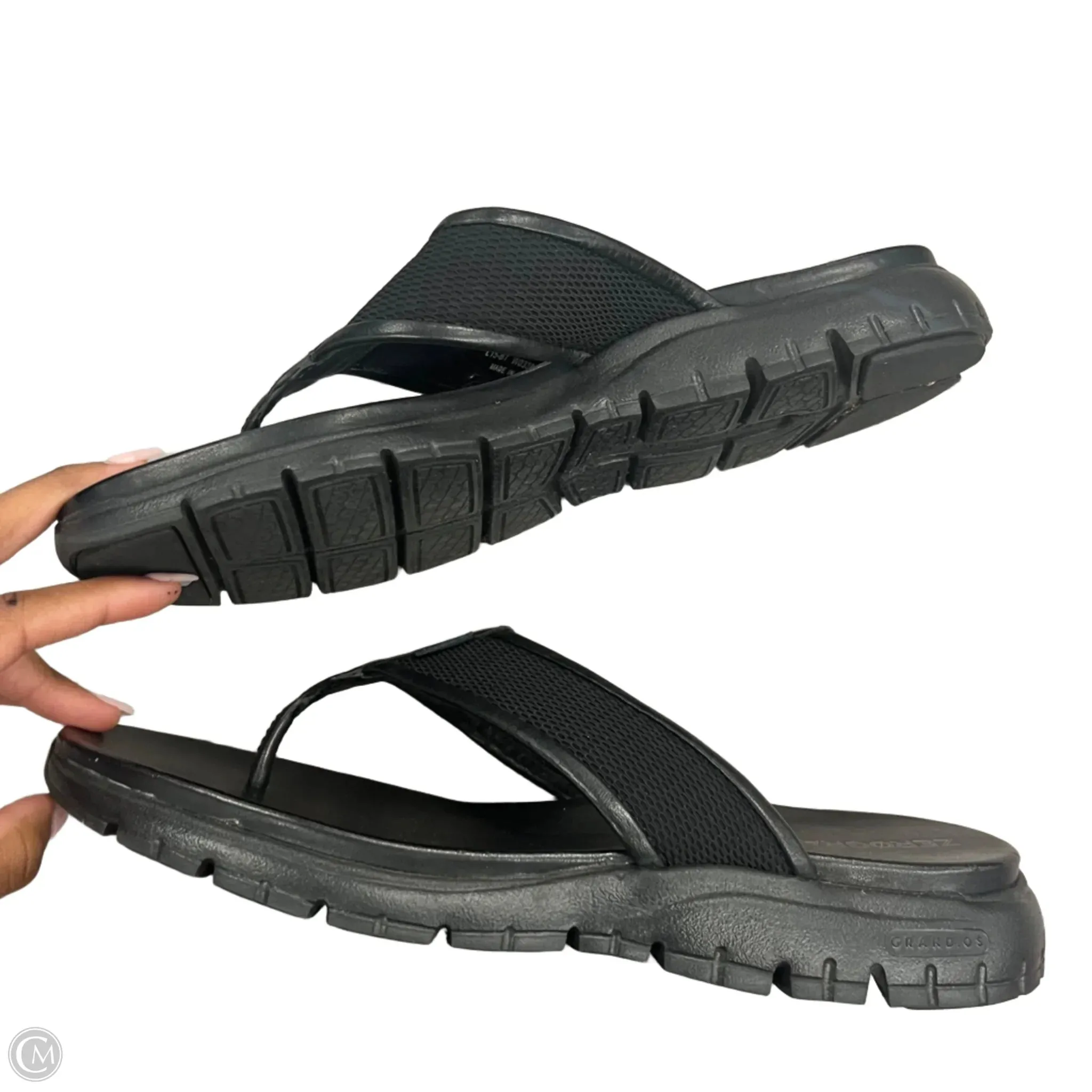 Sandals Heels Platform By Cole-haan In Black, Size: 10.5