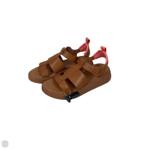 Sandals Heels Platform By Fitflop In Tan, Size: 7